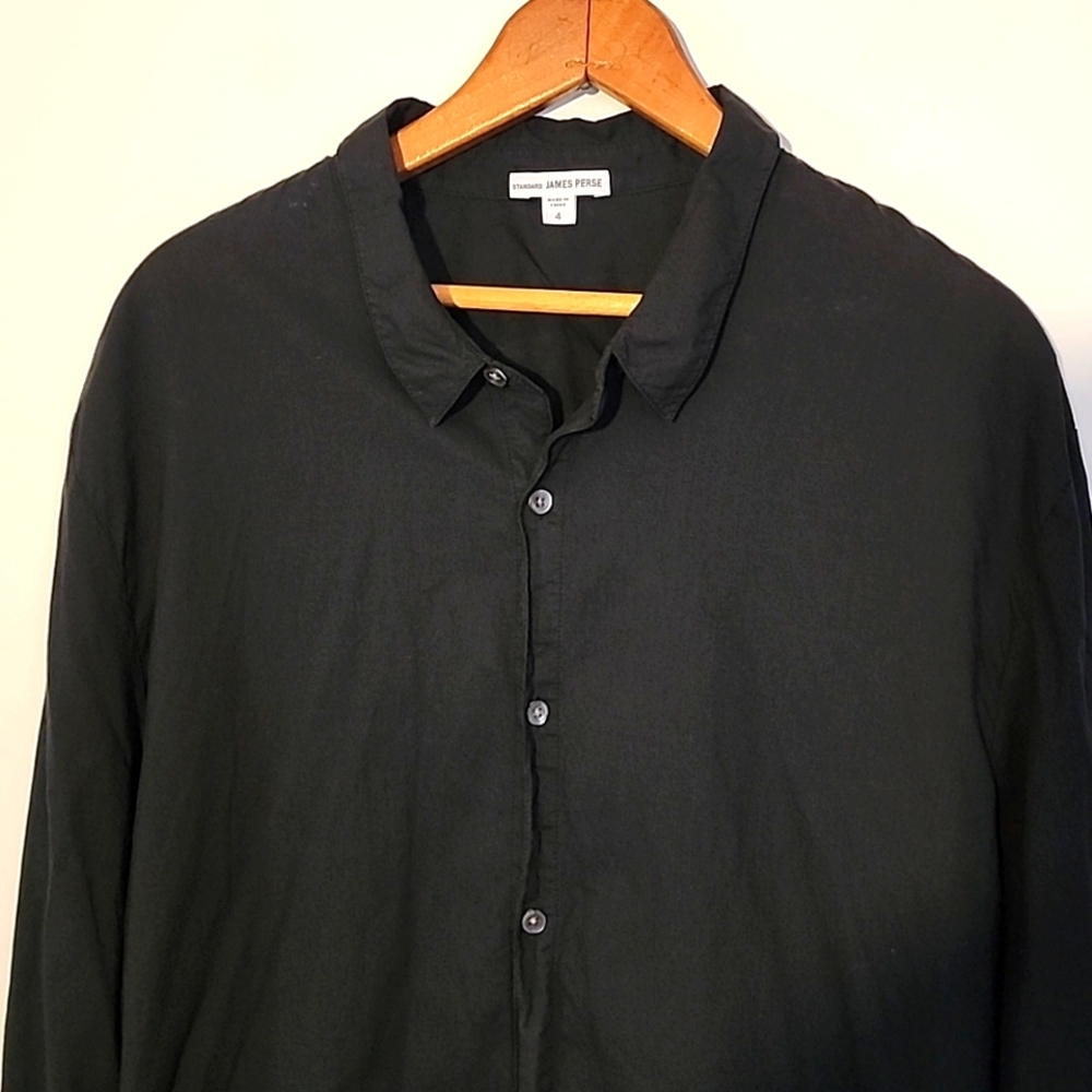 James Perse Black Shirt XL Tall Perfect Condition